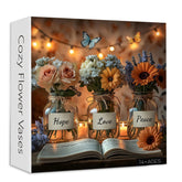Puzzle con vasi di fiori accoglienti, 1000 pezzi
